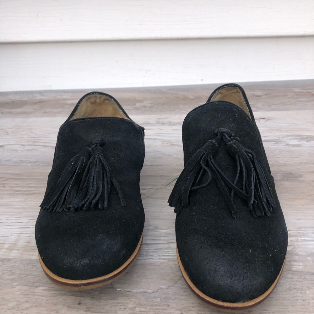 Steve Madden fringe suede ankle bootie